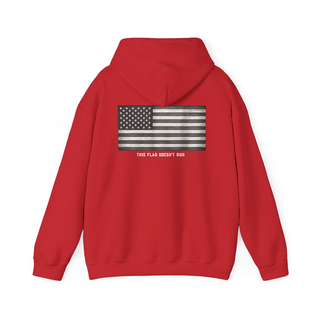 This Flag Doesn't Run' Patriotic Pullover